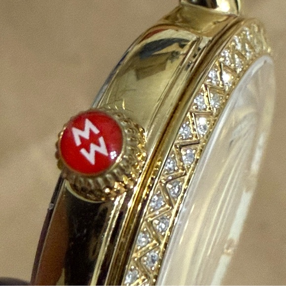 Michele Gold-Tone Bracelet Watch - Picture 8 of 9